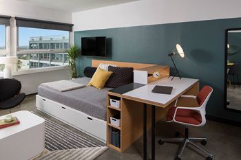 The flat studio unit